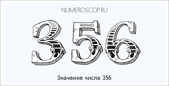 Расшифровка значения числа 356 по цифрам в нумерологии
