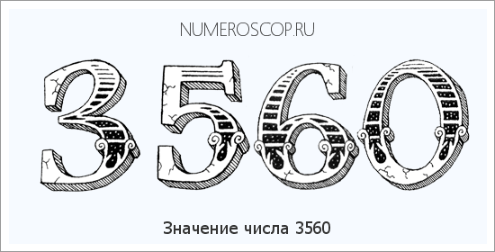 Расшифровка значения числа 3560 по цифрам в нумерологии