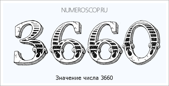 Расшифровка значения числа 3660 по цифрам в нумерологии
