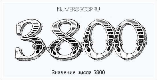 Расшифровка значения числа 3800 по цифрам в нумерологии