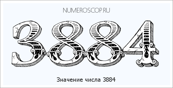 Расшифровка значения числа 3884 по цифрам в нумерологии