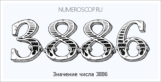 Расшифровка значения числа 3886 по цифрам в нумерологии