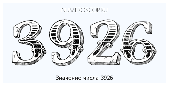 Расшифровка значения числа 3926 по цифрам в нумерологии
