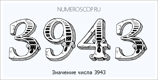 Расшифровка значения числа 3943 по цифрам в нумерологии