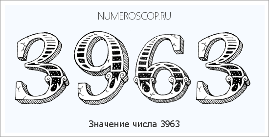 Расшифровка значения числа 3963 по цифрам в нумерологии