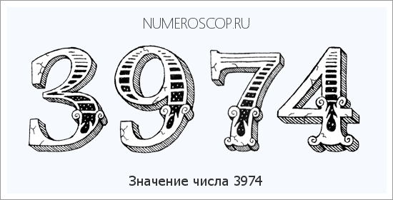 Расшифровка значения числа 3974 по цифрам в нумерологии