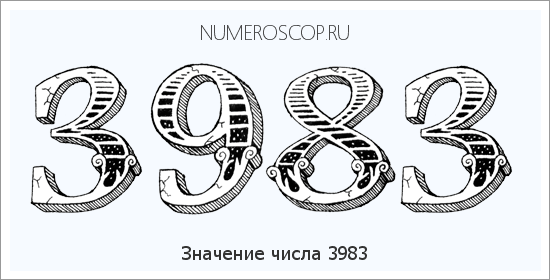 Расшифровка значения числа 3983 по цифрам в нумерологии