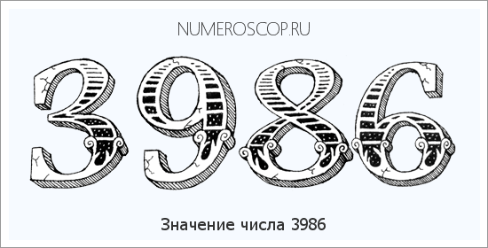 Расшифровка значения числа 3986 по цифрам в нумерологии