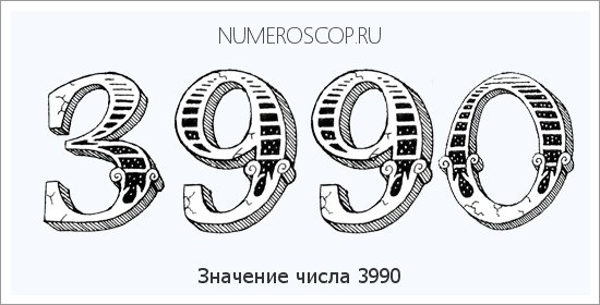 Расшифровка значения числа 3990 по цифрам в нумерологии