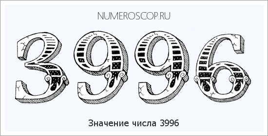Расшифровка значения числа 3996 по цифрам в нумерологии