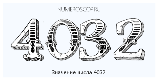 Расшифровка значения числа 4032 по цифрам в нумерологии