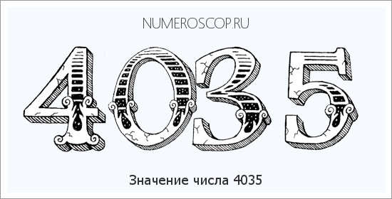 Расшифровка значения числа 4035 по цифрам в нумерологии