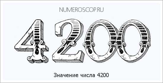 Расшифровка значения числа 4200 по цифрам в нумерологии