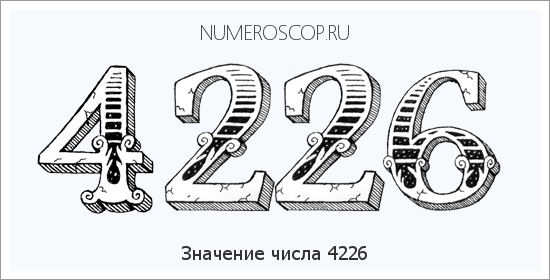 Расшифровка значения числа 4226 по цифрам в нумерологии