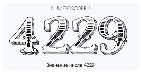 Расшифровка значения числа 4229 по цифрам в нумерологии