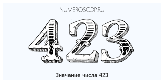 Расшифровка значения числа 423 по цифрам в нумерологии