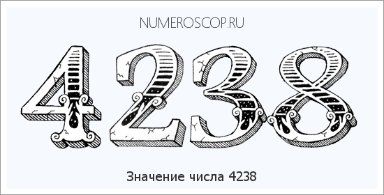 Расшифровка значения числа 4238 по цифрам в нумерологии