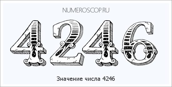Расшифровка значения числа 4246 по цифрам в нумерологии