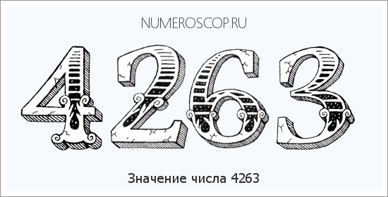 Расшифровка значения числа 4263 по цифрам в нумерологии