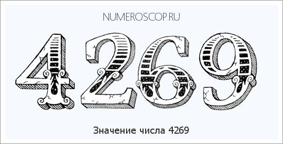 Расшифровка значения числа 4269 по цифрам в нумерологии
