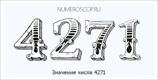 Расшифровка значения числа 4271 по цифрам в нумерологии