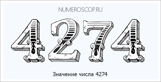 Расшифровка значения числа 4274 по цифрам в нумерологии