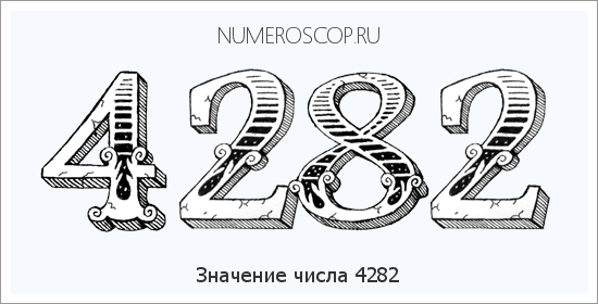 Расшифровка значения числа 4282 по цифрам в нумерологии