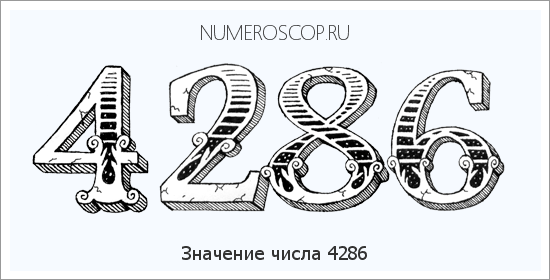 Расшифровка значения числа 4286 по цифрам в нумерологии