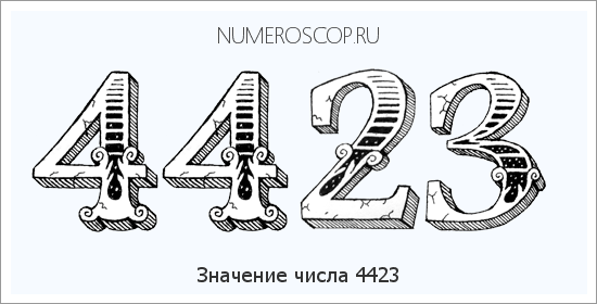 Расшифровка значения числа 4423 по цифрам в нумерологии