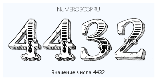 Расшифровка значения числа 4432 по цифрам в нумерологии