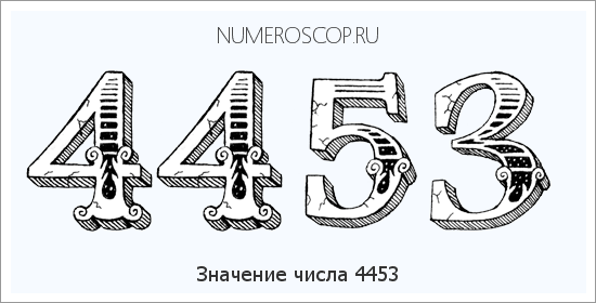 Расшифровка значения числа 4453 по цифрам в нумерологии