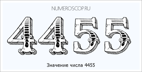 Расшифровка значения числа 4455 по цифрам в нумерологии