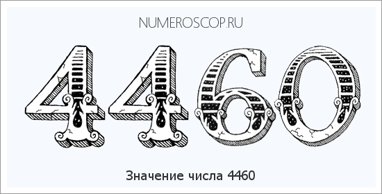 Расшифровка значения числа 4460 по цифрам в нумерологии