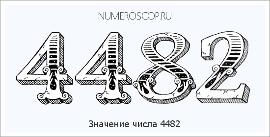 Расшифровка значения числа 4482 по цифрам в нумерологии