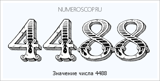 Расшифровка значения числа 4488 по цифрам в нумерологии
