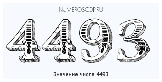 Расшифровка значения числа 4493 по цифрам в нумерологии