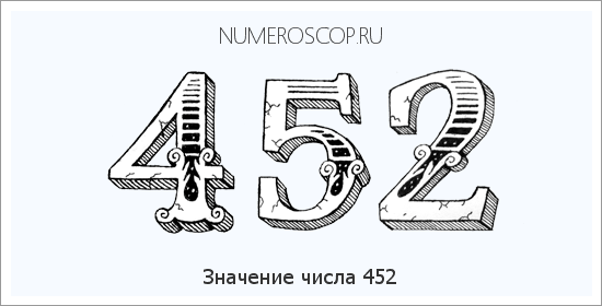 Расшифровка значения числа 452 по цифрам в нумерологии