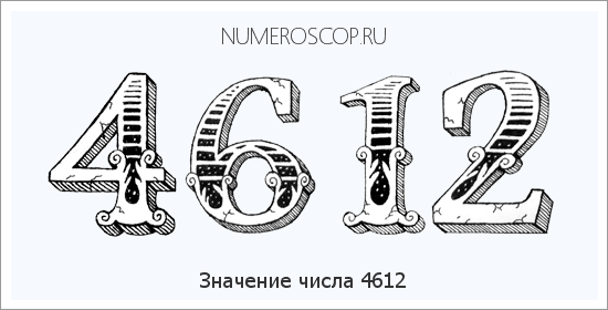 Расшифровка значения числа 4612 по цифрам в нумерологии