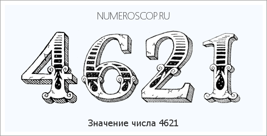 Расшифровка значения числа 4621 по цифрам в нумерологии
