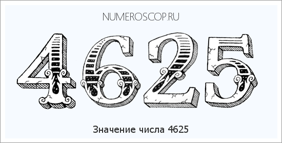 Расшифровка значения числа 4625 по цифрам в нумерологии