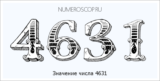 Расшифровка значения числа 4631 по цифрам в нумерологии