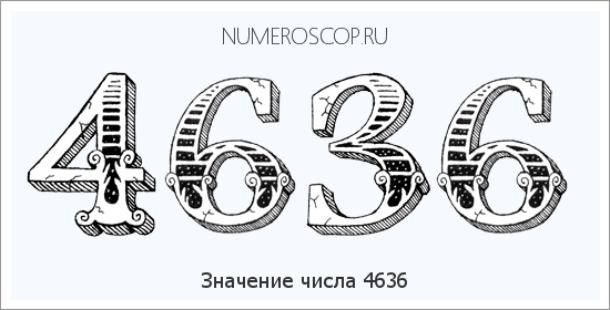 Расшифровка значения числа 4636 по цифрам в нумерологии