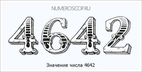 Расшифровка значения числа 4642 по цифрам в нумерологии