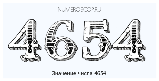 Расшифровка значения числа 4654 по цифрам в нумерологии