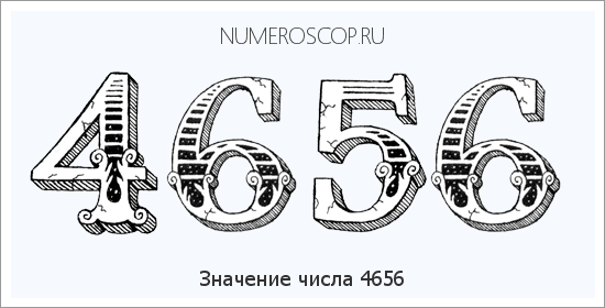 Расшифровка значения числа 4656 по цифрам в нумерологии