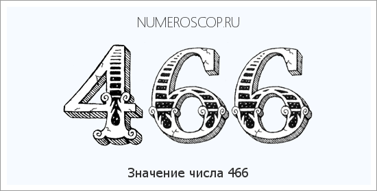 Расшифровка значения числа 466 по цифрам в нумерологии