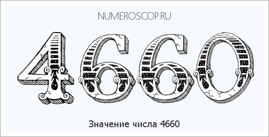 Расшифровка значения числа 4660 по цифрам в нумерологии