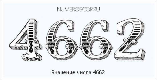 Расшифровка значения числа 4662 по цифрам в нумерологии