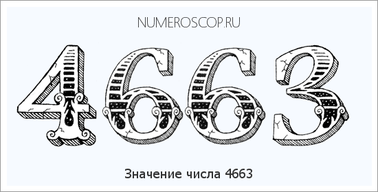Расшифровка значения числа 4663 по цифрам в нумерологии