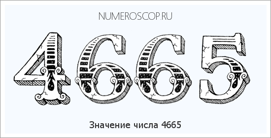 Расшифровка значения числа 4665 по цифрам в нумерологии